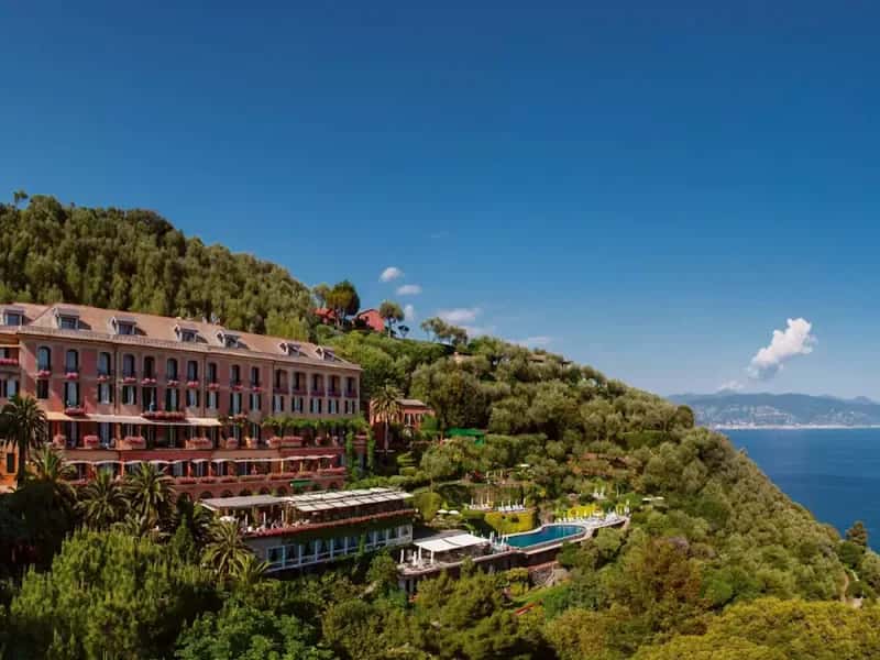 Belmond Hotel Splendido overlooking Portofino harbour, Italian Riviera