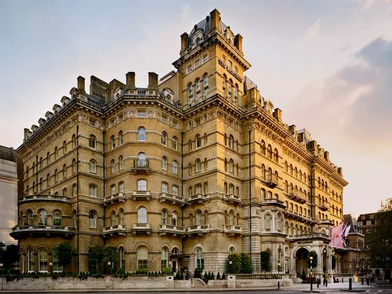 The Langham London hotel facade on Regent Street