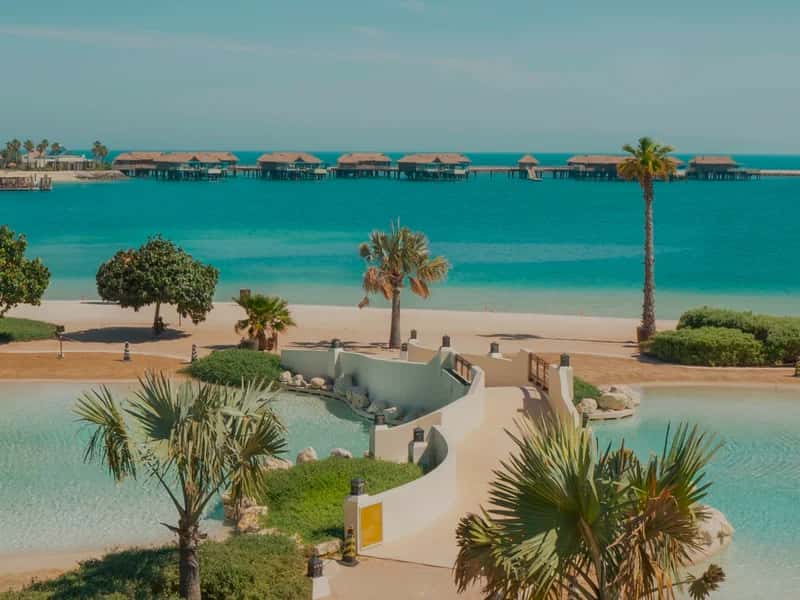 Anantara Banana Island Resort Doha, overwater villas and lagoon pools