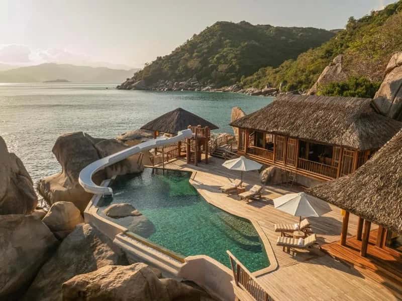 Six Senses Ninh Van Bay Resort, Vietnam pool villa in remote tropical location