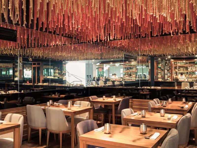 Maido Nikkei restaurant dining space in Lima, Peru