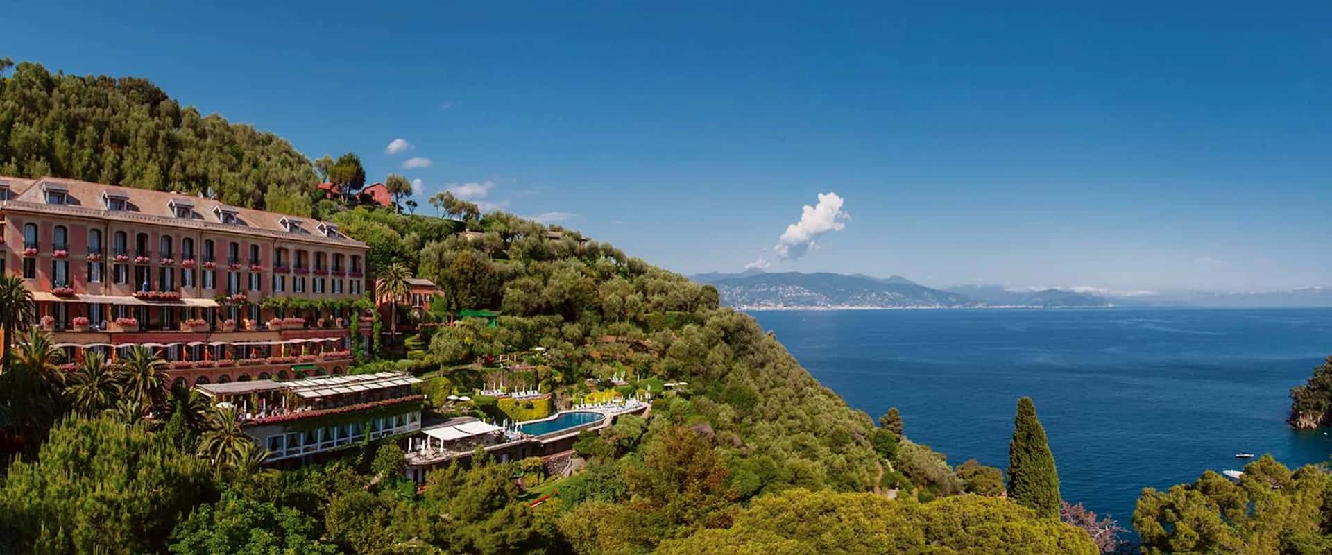 Belmond Hotel Splendido overlooking Portofino harbour, Italian Riviera