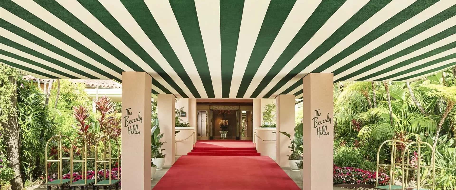 The Beverly Hills Hotel Los Angeles iconic entrance