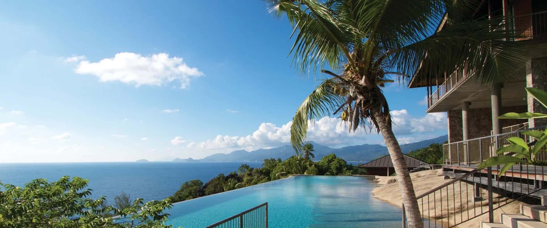 Four Seasons Resort Seychelles cliff-side ocean view