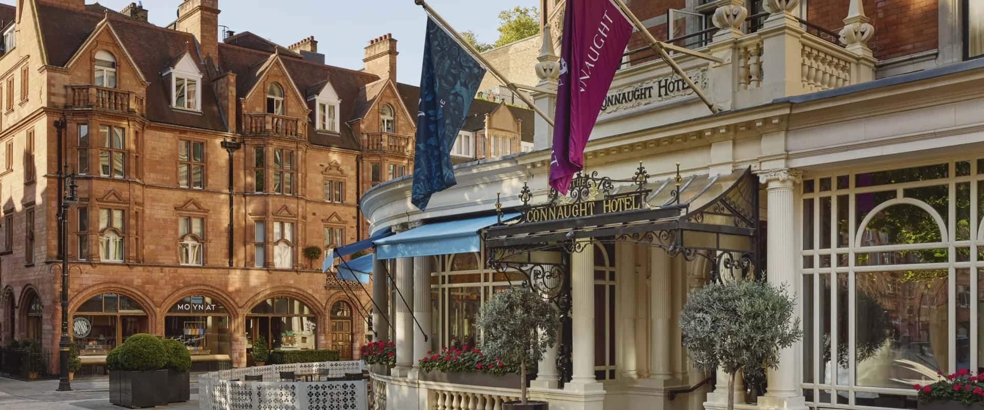 The Connaught hotel exterior in Mayfair, London — Maybourne flagship
